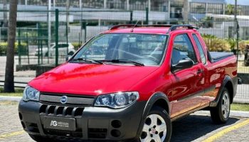 Fiat Strada 1.4 CE 2007 vermelho