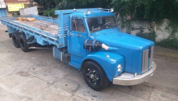 Scania 110 truck carroceria 1974 azul