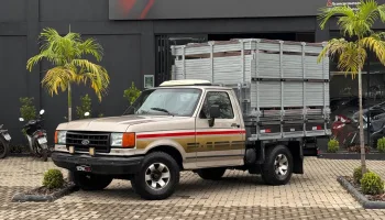 Ford F1000 carroceria boiadeira 1995 dourada